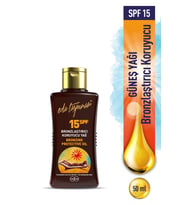 Eda Taşpınar Seyahat Boy Bronzlaştırıcı Koruyucu Yağ SPF 15 - 50 ml