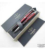 Parker Im SE Portal Kırmızı CT Roller Kalem + Tükenmez Kalem Set  Parker Kalem  İsme Özel Kalem  Hediyelik Kalem