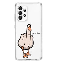 Samsung Galaxy A73 Uyumlu Duck You Tasarımlı Şeffaf Telefon Kılıfı