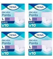 Tena Proskin Pants Maxi 8 damla Emici Külot Büyük Boy Large 10'lu 4 paket / 40 adet