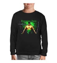 One Piece - Zoro Siyah Çocuk Sweatshirt