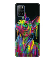 Omix X300 X500 X400 X600 X700 Kılıf Desemli Silikon Color Cat 1754