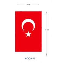MQQ-033 TÜRK BAYRAGI DESEN GEÇİCİ DÖVME-TATTO
