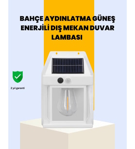 Sensörlü Solar Led Dış Duvar Aydınlatma