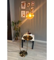 Yuka Bal Rengi Lambader U Tepsili Hareketli Başlık Sehpalı Modern Dekoratif Metal Oturma Odası