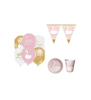 Kuğu Doğum Günü Set 8 Kişilik