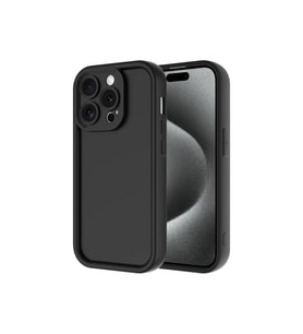 Apple iPhone 15 Pro Uyumlu Kılıf Kamera Korumalı Zore Ananas Kapak (Siyah)