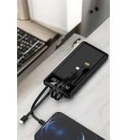 Powerbank 20.000 Mah LCD Ekran USB Lightning Type-C Uyumlu İOS ve Android