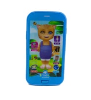 Oyuncak Cep Telefonu Kedili Mavi Işıklı Sesli Türkçe