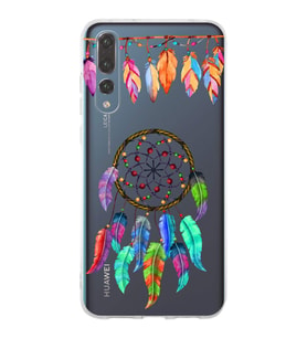 PrintiFy Huawei P20 Pro ile Uyumlu 1mm Slim Fit Nazar Boncuğu 6 Baskılı Şeffaf  Kılıf