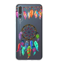 PrintiFy Huawei P20 Pro ile Uyumlu 1mm Slim Fit Nazar Boncuğu 6 Baskılı Şeffaf  Kılıf