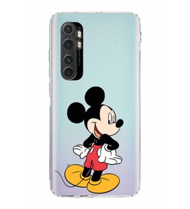 Xiaomi  Mi Note 10 Lite  Kamera Korumalı Kapak Mickey Mouse Tasarımlı Şeffaf  Kılıf