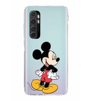Xiaomi  Mi Note 10 Lite  Kamera Korumalı Kapak Mickey Mouse Tasarımlı Şeffaf  Kılıf