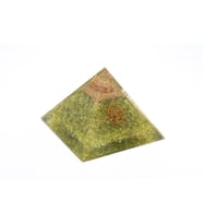 Hakiki Doğal Olivin Taşı Orgonit Piramit 200 Gram