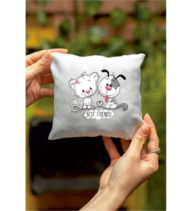 Best Frıends! Tasarımlı Dekoratif Mini Yastık
