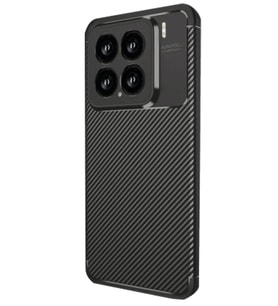 Xiaomi Mi 15 Uyumlu Kılıf Auto Focus Karbon Kapak - Siyah