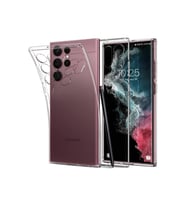 Mey İthalat® Samsung Galaxy S23 Ultra Kılıf Lüx Şeffaf Silikon