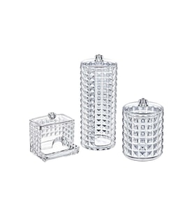 Diamond 3’lü Organizer Set – Kapaklı Şık Banyo ve Makyaj Düzenleyici