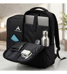 Laptop Sırt Çantası - Siyah - İç Bölmeli - Bilgisayar Korumalı