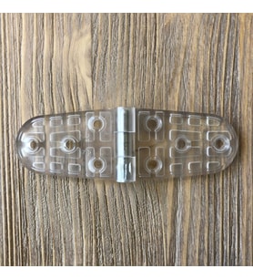 Plastik Oval Menteşe 11cm - 2 Adet Şeffaf (Çok Renkli)