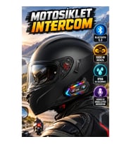 Bluetooth 5.3 Motosiklet Intercom – 1000 m Menzil, RGB Işık, IPX6 ve Gürültü Engelleyici Mikrofon