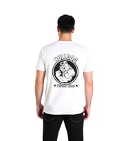 Erkek Bulldog Fitness Club Baskılı Rahat Kesim Kısa Kol Crew Neck Grafik Tişört Günlük Modern Şık