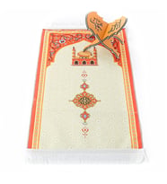 Çocuk Seccadesi Kudüs Turuncu 82×45 cm 110 gr- Tesbih Hediyeli