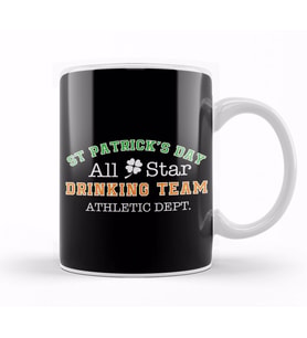 St Patrick s Day Drinking Team Kupa Bardak Porselen