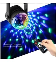 Disko Topu Parti Işıkları 7 Renk Led  Usb Girişli Sese Duyarlı Rgb Uzaktan Kumandalı