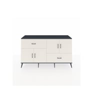 Hyperion Konsol 3 Raflı 2 Çekmeceli 4 Kapaklı 176x44x99 Antrasit-Aytaşı