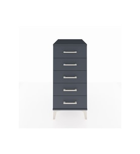 Kronos Komodin 5 Çekmeceli 44x59x96 Antrasit-Antrasit
