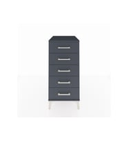 Kronos Komodin 5 Çekmeceli 44x59x96 Antrasit-Antrasit