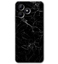 Realme C53 Kılıf HD Desen Baskılı Kılıf - Siyah Mermer