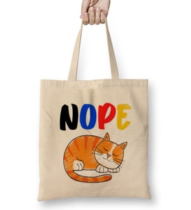 Cat Lovers Gifts For Cat People Funny Cat Lover Gifts For Women Men Kids Bez Çanta Uzun Saplı