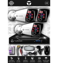 TURKNO 3 Kameralı Karia 3 Dış Kamera Set HDD'siz Full HD Gece Görüşlü Güvenlik Kamerası Sistemi