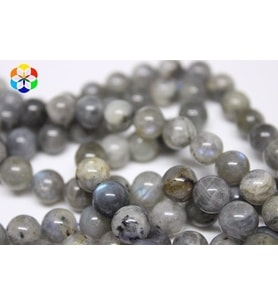 Labradorit Taşı YARIM Dizi 7-8mm (18cm uzunluğundadır)