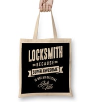 Locksmith Work Job Title Gift 01 Bez Çanta Uzun Saplı