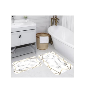 Eliana Home Baskılı 2'li Banyo Paspas Takımı RVG5097
