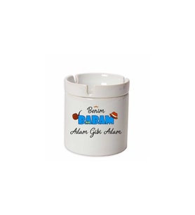 İsme Özel Seramik Küllük - Benim Babam Adam Gibi Adam