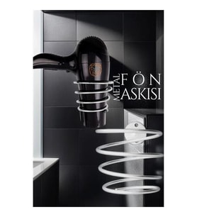 ModaCar Metal Fön Askısı KROM