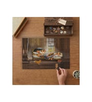 Mutluluğun Resmi Tasarımı 240 parça Ahşap Puzzle Ahşap Kutuda MP10651