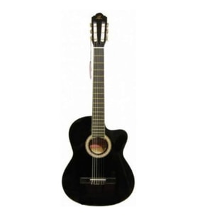 Barcelona LC 3900 CEQ BK Elektro Klasik Gitar