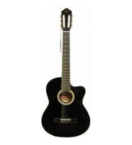 Barcelona LC 3900 CEQ BK Elektro Klasik Gitar