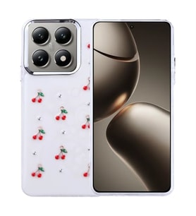 Coverzone Xiaomi 14T ile uyumlu K?l?f Airbag K�?eli 2mm Kamera �?k?nt? Korumal? Simli ?effaf Bask?l? Z-Kutup Kapak Kiraz