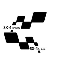 sx-4 sport Etiket Yapıştırma 30cmx11cm MMD310