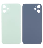 Apple iPhone 12 Mini Uyumlu Logolu Arka Pil Batarya Kapağı - LENS HARİÇ (Yeşil)
