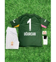 UĞURCAN ÇAKIR GÂLATASARAY 25-26 SEZON 4'LÜ SET KALECİ ÇOCUK FUTBOL FORMASI (Yeşil)