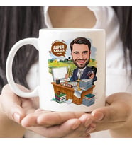 Kişiye Özel Ceo Erkek Karikatürlü Kupa Bardak