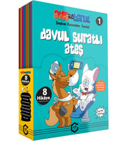 Ateş İle Barut Şaşkın Kuzenler (8 Kitap) - Alp Türkbiner - Arı Yayınları