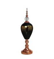 Vitale Amber Bronz Kapaklı Vazo 60 cm AK.JE0011